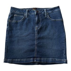 Lee Classic Blue Denim Jean Skirt Women’s Size 4 Medium
